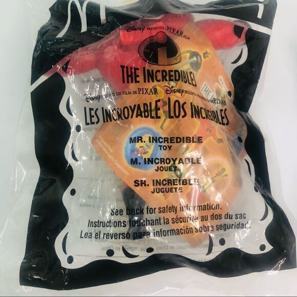 disney pixar the incredible mcdonalds happy meal toys 2005 lot of  1 4 6 - Picture 3 of 9